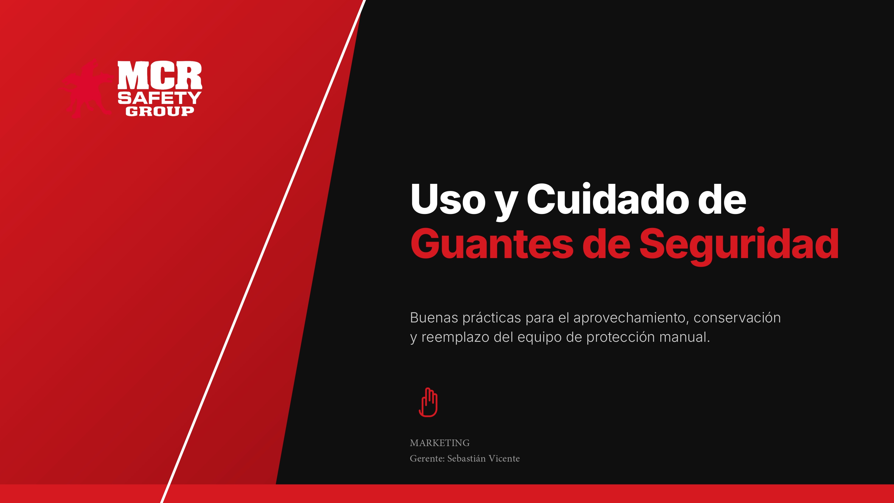 Uso y cuidado de Guantes de seguridad